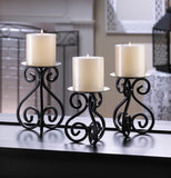 Scrollwork Candle Stand Trio - Distinctive Merchandise