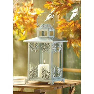 Silver Scrollwork Candle Lantern - Distinctive Merchandise