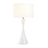 Sleek Modern White Table Lamp - Distinctive Merchandise