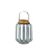 Small Galvanized Metal Lantern - Distinctive Merchandise