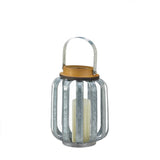 Small Galvanized Metal Lantern - Distinctive Merchandise