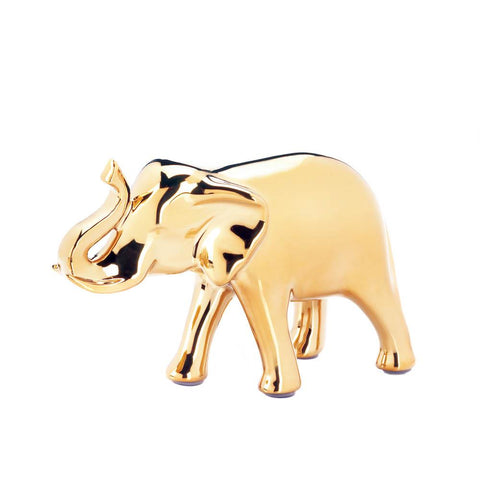 Small Golden Elephant Figure - Distinctive Merchandise