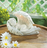 Solar Peaceful Cherub Figurine - Distinctive Merchandise