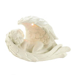 Solar Peaceful Cherub Figurine - Distinctive Merchandise