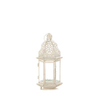 Sublime Distressed White Lantern - Distinctive Merchandise