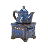 Blue Teapot Stove Oil Warmer - Distinctive Merchandise