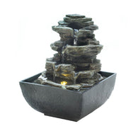 Tiered Rock Formation Tabletop Fountain - Distinctive Merchandise