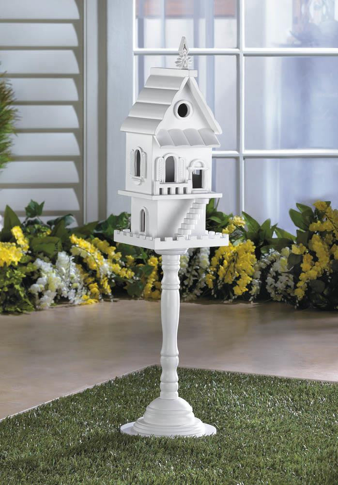 Two Story Pedestal Birdhouse Distinctive Merchandise