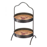 Vineyard 2-Tier Standing Tray - Distinctive Merchandise