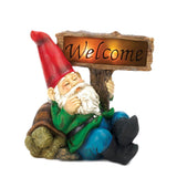 Welcome Gnome Solar Statue - Distinctive Merchandise