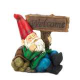 Welcome Gnome Solar Statue - Distinctive Merchandise