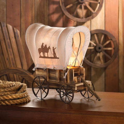Western Wagon Table Lamp - Distinctive Merchandise