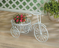 White Bicycle Planter - Distinctive Merchandise