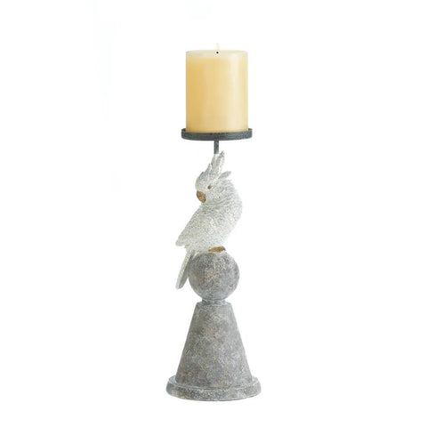 White Cockatoo Candleholder - Distinctive Merchandise