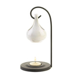 White Tear Drop Oil Warmer - Distinctive Merchandise