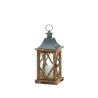 Wooden Diamond Lattice Lantern - Distinctive Merchandise