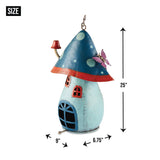 Blue Mushroom Birdhouse