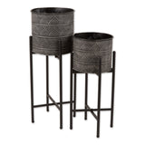 Deco Waves Bucket Plant Stand Set/2