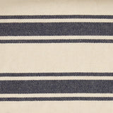 Blue And Cream Ticking Stripe Hammock Chair With Fringe Trim