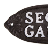 Secret Garden Cast Iron Sign