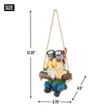 Hanging Binoculars Solar Gnome Figurine