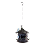 Blue Floral Birdhouse