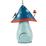 Blue Mushroom Birdhouse