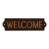 Welcome Cast Iron Sign