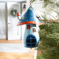 Blue Mushroom Birdhouse