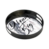 15" Positano Dream Big Mirror Tray