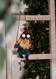 Hanging Binoculars Solar Gnome Figurine