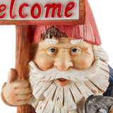 Welcome Gnome Solar Statue