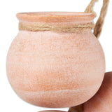 White Wash Terracotta Dangling Mini Pots