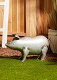 Galvanized Pig Sculpture