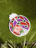 Bejeweled Ladybug Stepping Stone