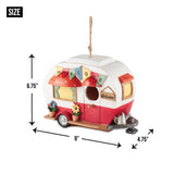 Red And White Camper Birdhouse