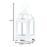 White Mini Contemporary Lantern