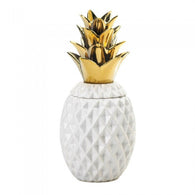 13" Gold Topped Pineapple Jar - Distinctive Merchandise